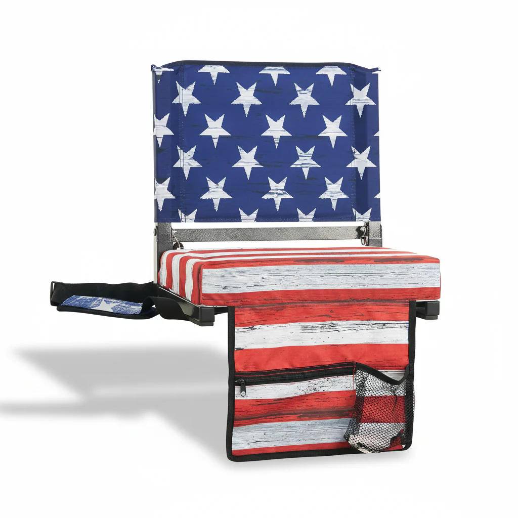 Stadium Seat Padded Folding Bleacher Chair Backrest