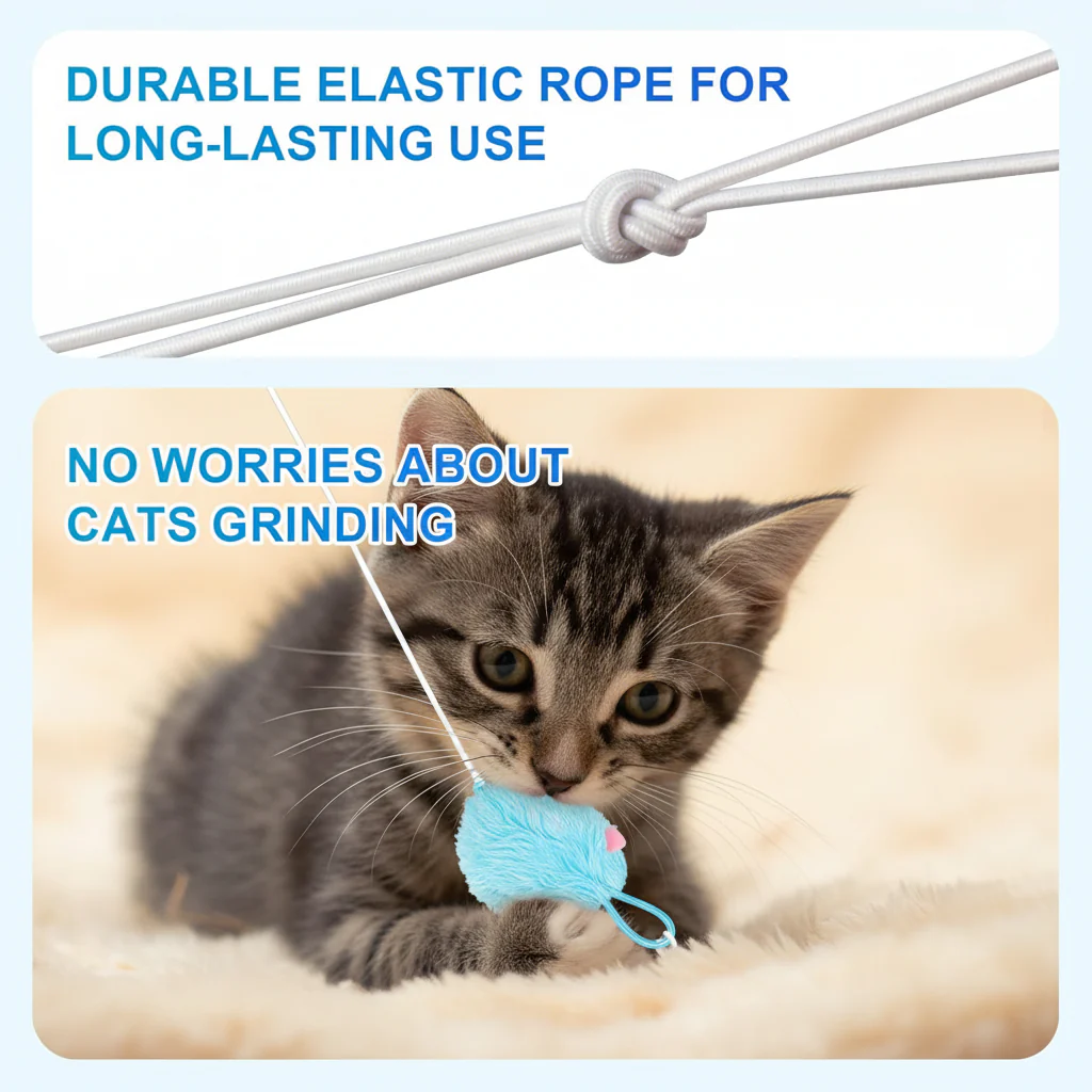 Cat Toy Interactive Electronic Teaser USB Rechargeable Mice