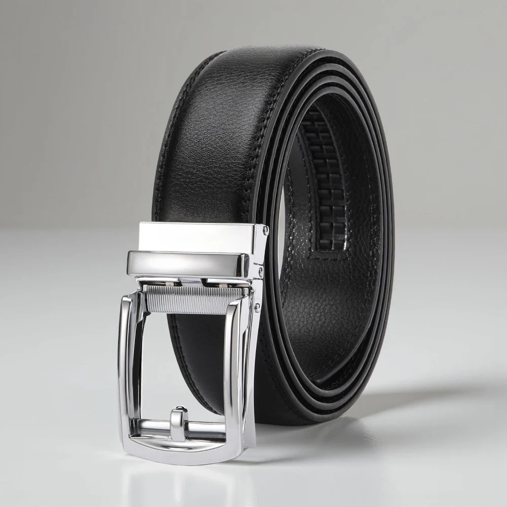 Men’s Belt Adjustable Ratchet Buckle Casual Formal Wear