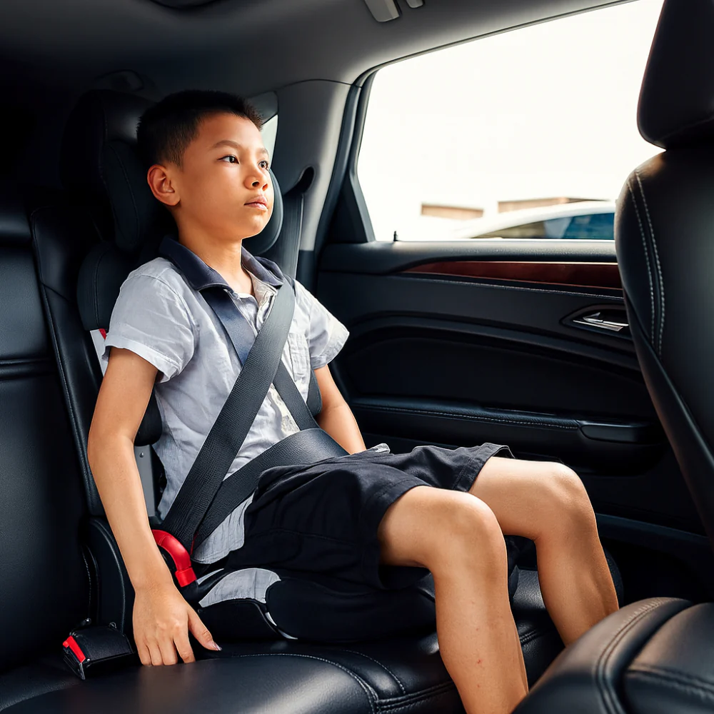 Kids Car Booster Seat Adjustable Travel Support Chair