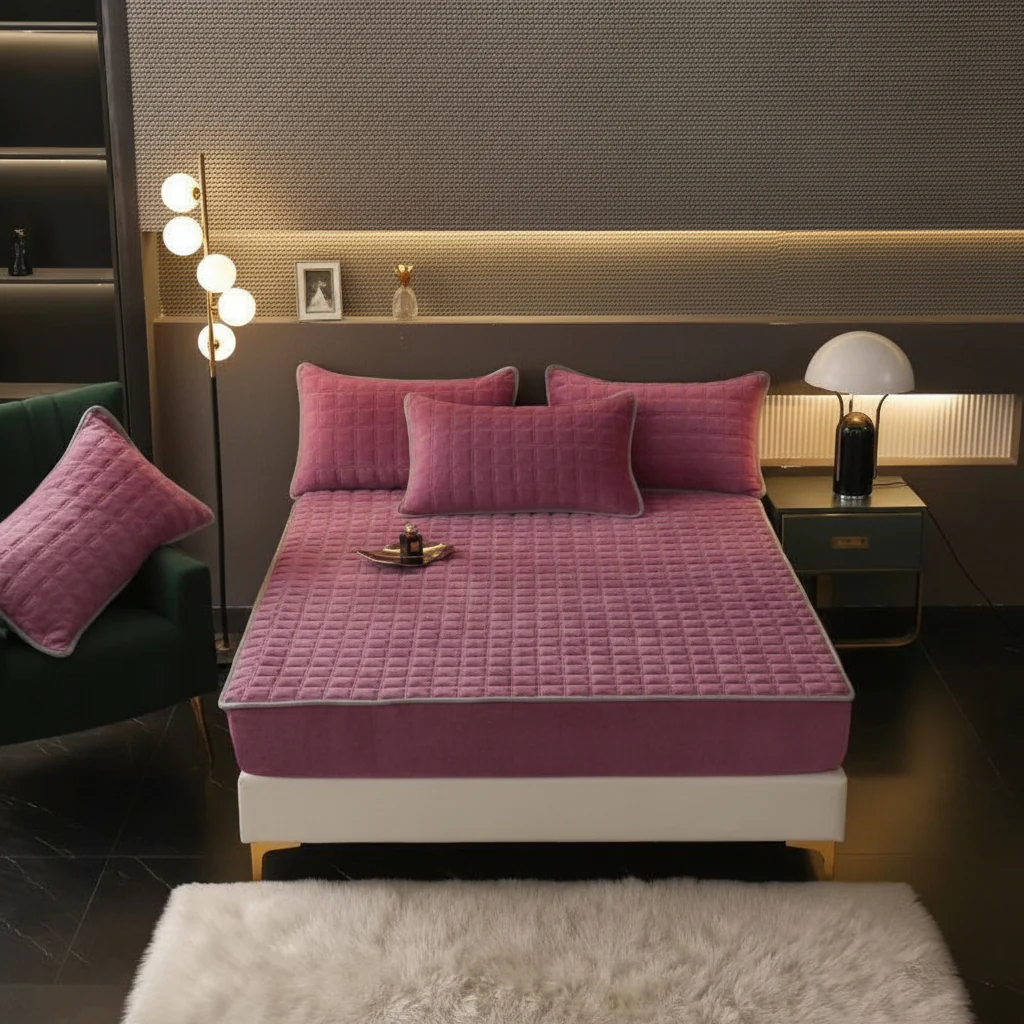 Bed Sheets Fitted Sheet Soft Breathable Mattress Cover