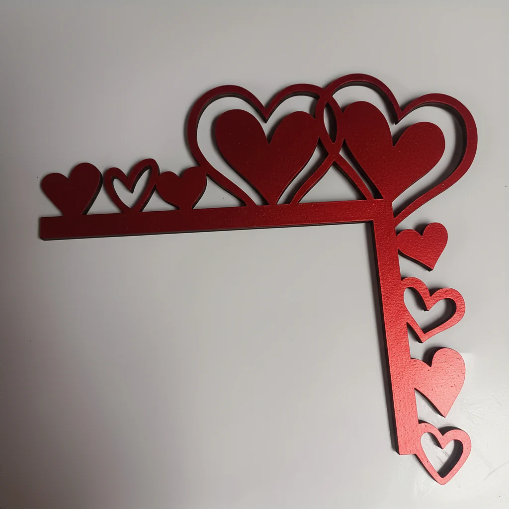 Wall Art Heart Frame Mirror Sticker Acrylic Room Decor