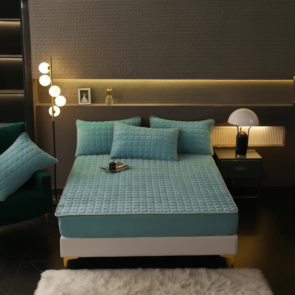 Bed Sheets Fitted Sheet Soft Breathable Mattress Cover