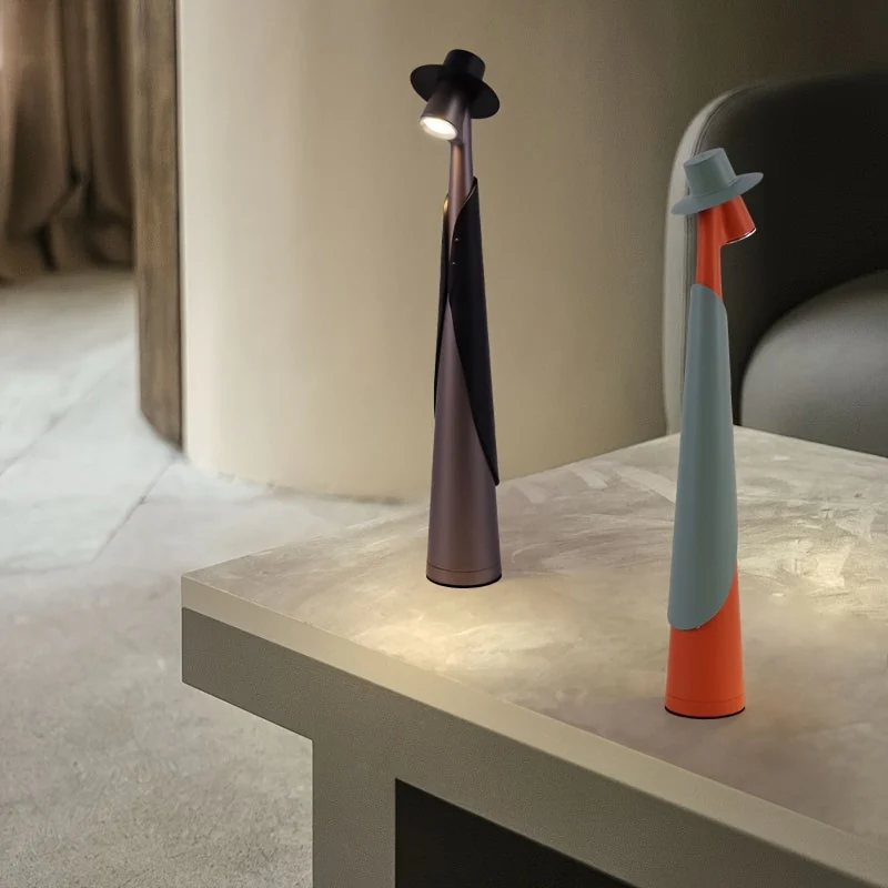 Modern Rechargeable LED Hat Lamp | Creative Touch Desk Light