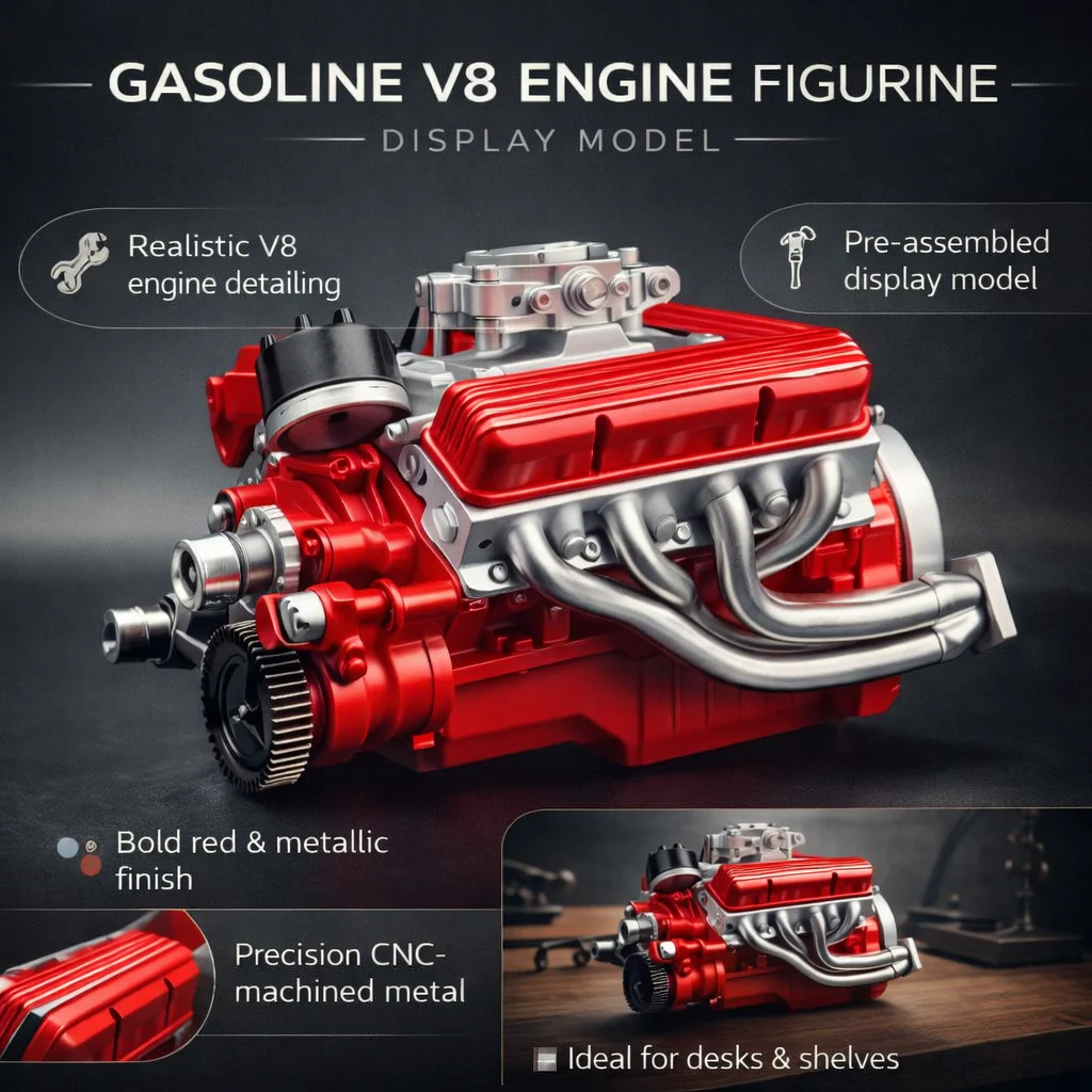 Gasoline V8 Engine Model Kit RC Projects