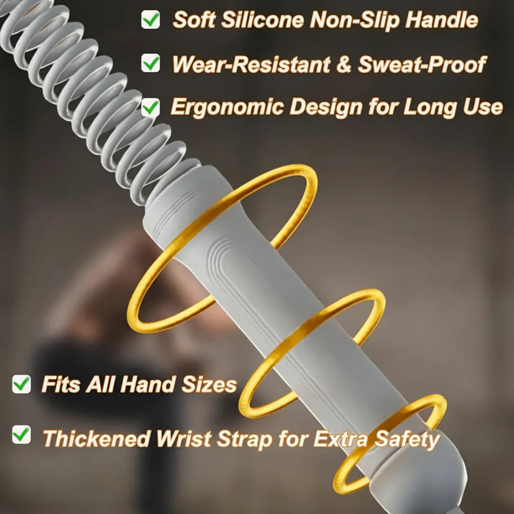 Jump Rope Heavy Duty Adjustable Steel Speed Skipping Rope