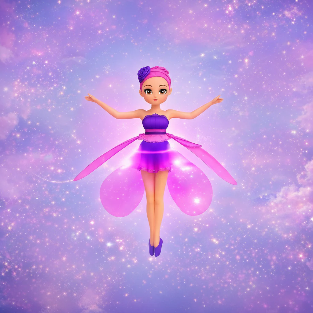 Flying Fairy Princess Toy LED Lights Hand Sensor Kids