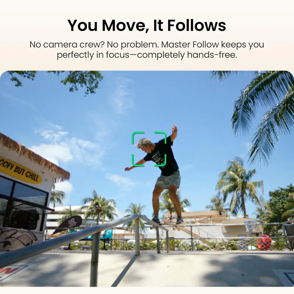 Pocket Camera 4K Gimbal Stabilizer Touch Screen Video Camera