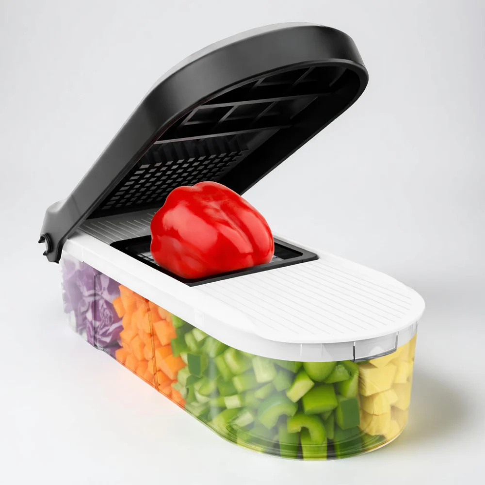 Vegetable Chopper Manual Food Prep Cutter Set