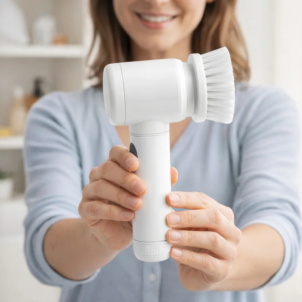 Electric Scrubber Rotary Cleaning Brush Household Tool