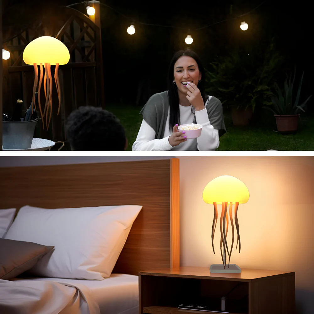 LED Lamp Ambient Mood Light Jellyfish Style Night Light Décor