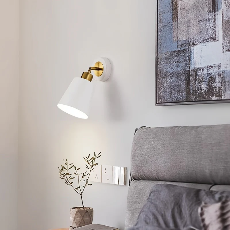 Modern Metal Wall Sconce Light | Adjustable Bedroom & Living Room Lamp