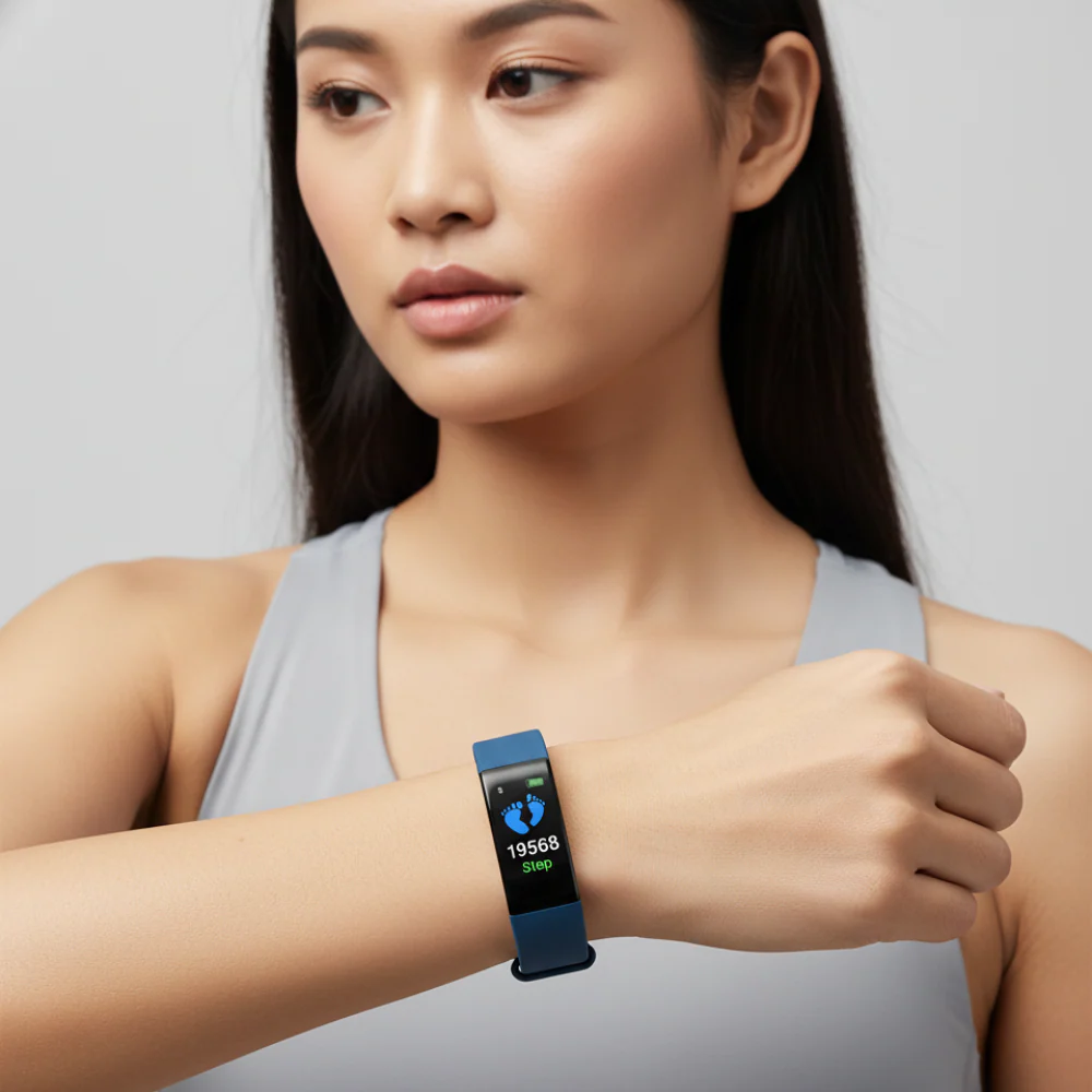 Fitness Watch Senior LED Display Heart Rate Tracker