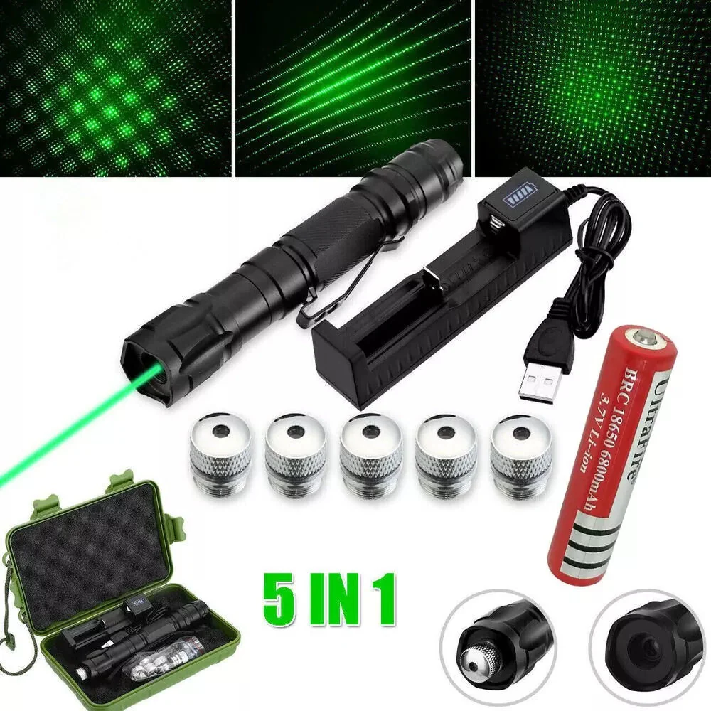 Laser Pointer Long Range Rechargeable Green Precision Tool