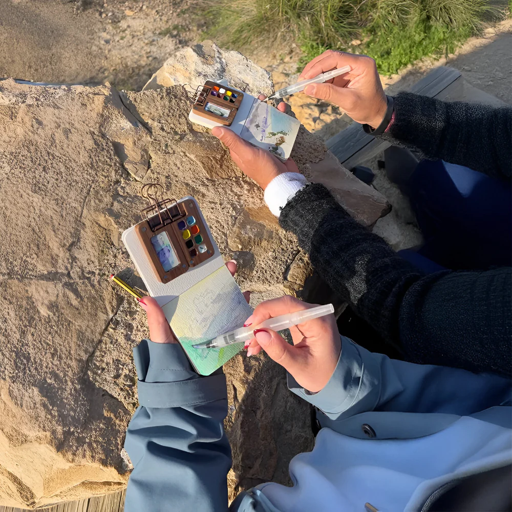 Kids Art Supplies Watercolor Mini Portable Paint Set