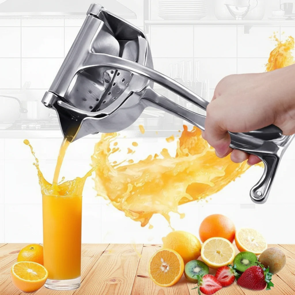 Citrus Juicer Stainless Steel Manual Hand Press Fresh Juice