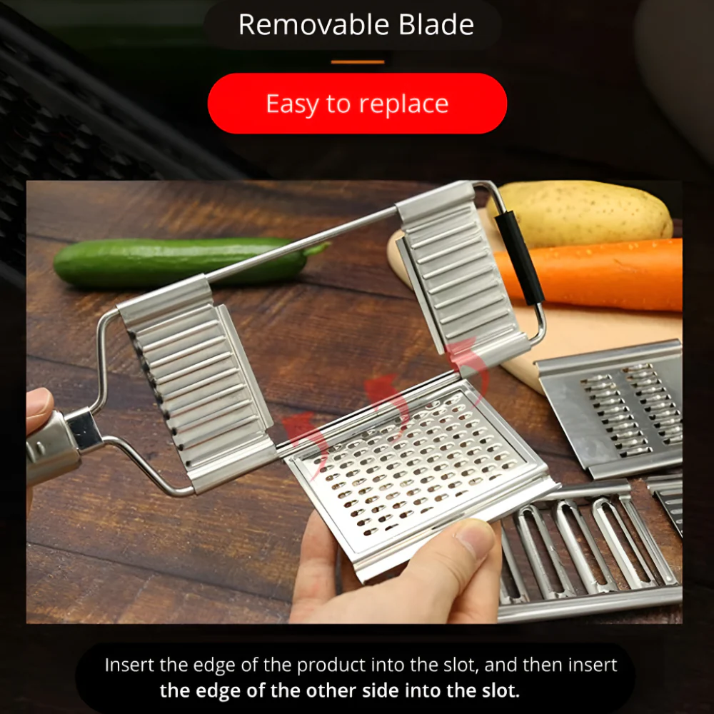 Kitchen Vegetable Slicer Stainless Steel Mandoline Cutter Set