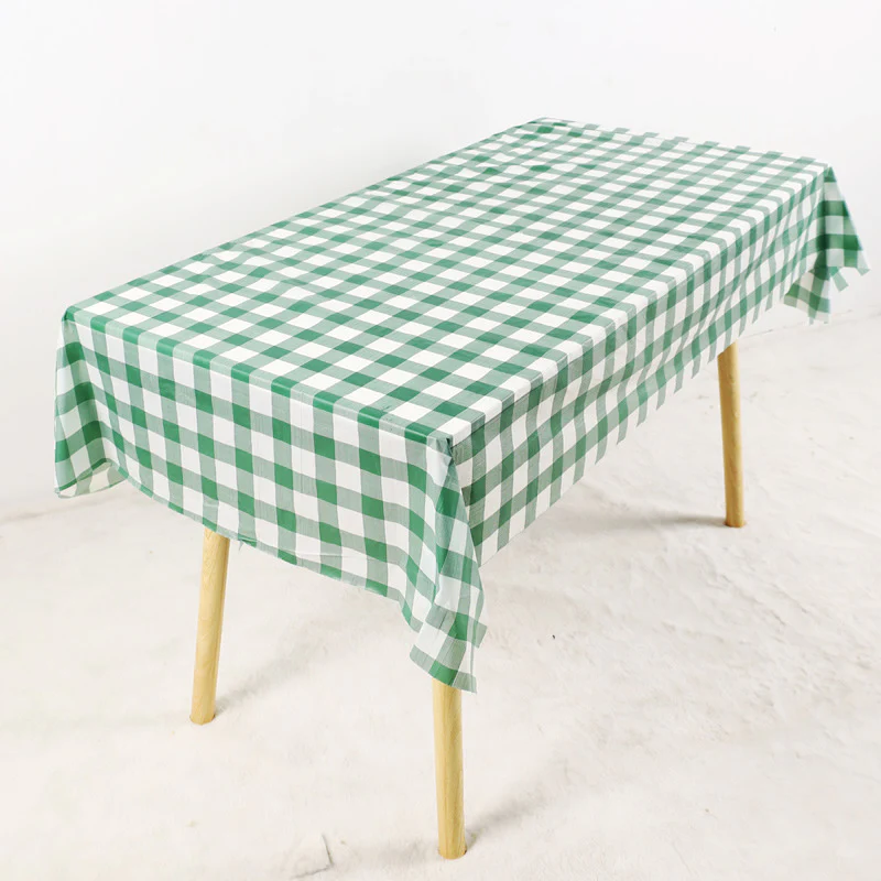 Disposable Plastic Tablecloths Set Waterproof Stain Resistant