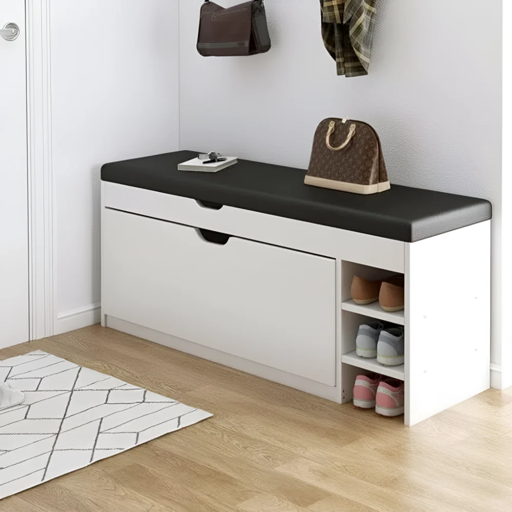 Shoe Rack Bench Storage Cabinet Fold Design