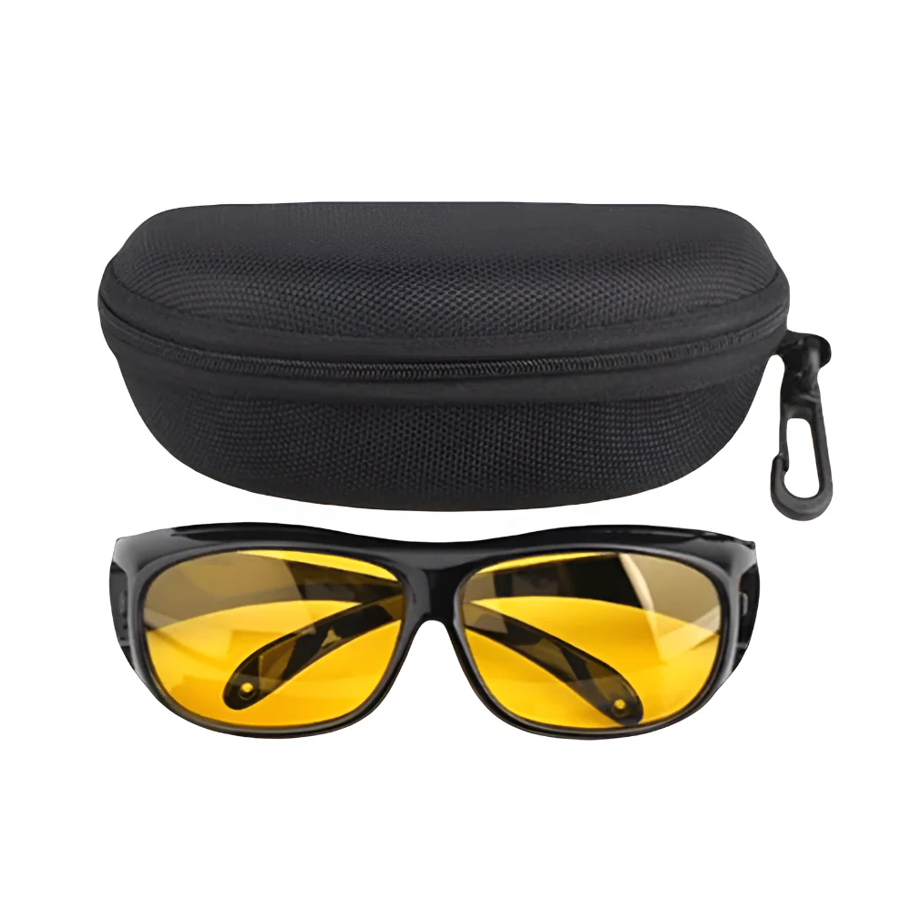 Night Driving Glasses Anti Glare Yellow Lens Protective Eyewear