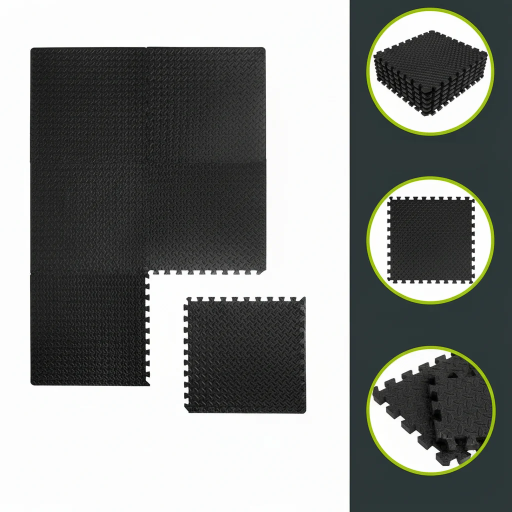 Gym Floor Mats Interlocking EVA Foam Exercise Flooring Tiles