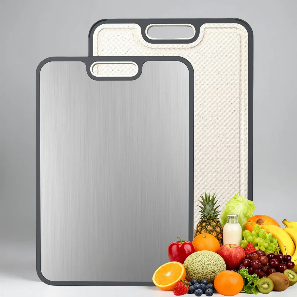 Cutting Board Double Sided Metal Kitchen Prep Board