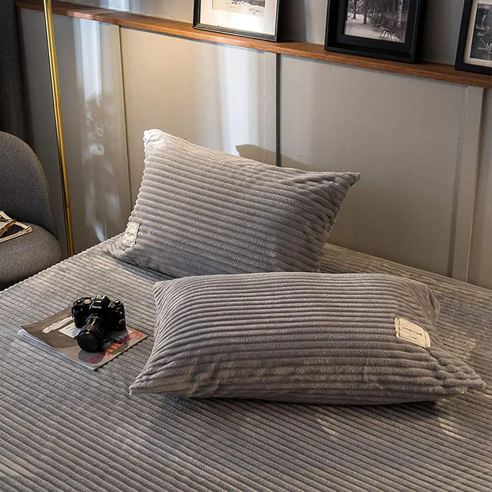 edding Duvet Cover Set Plush-Style Winter Bedspread Design