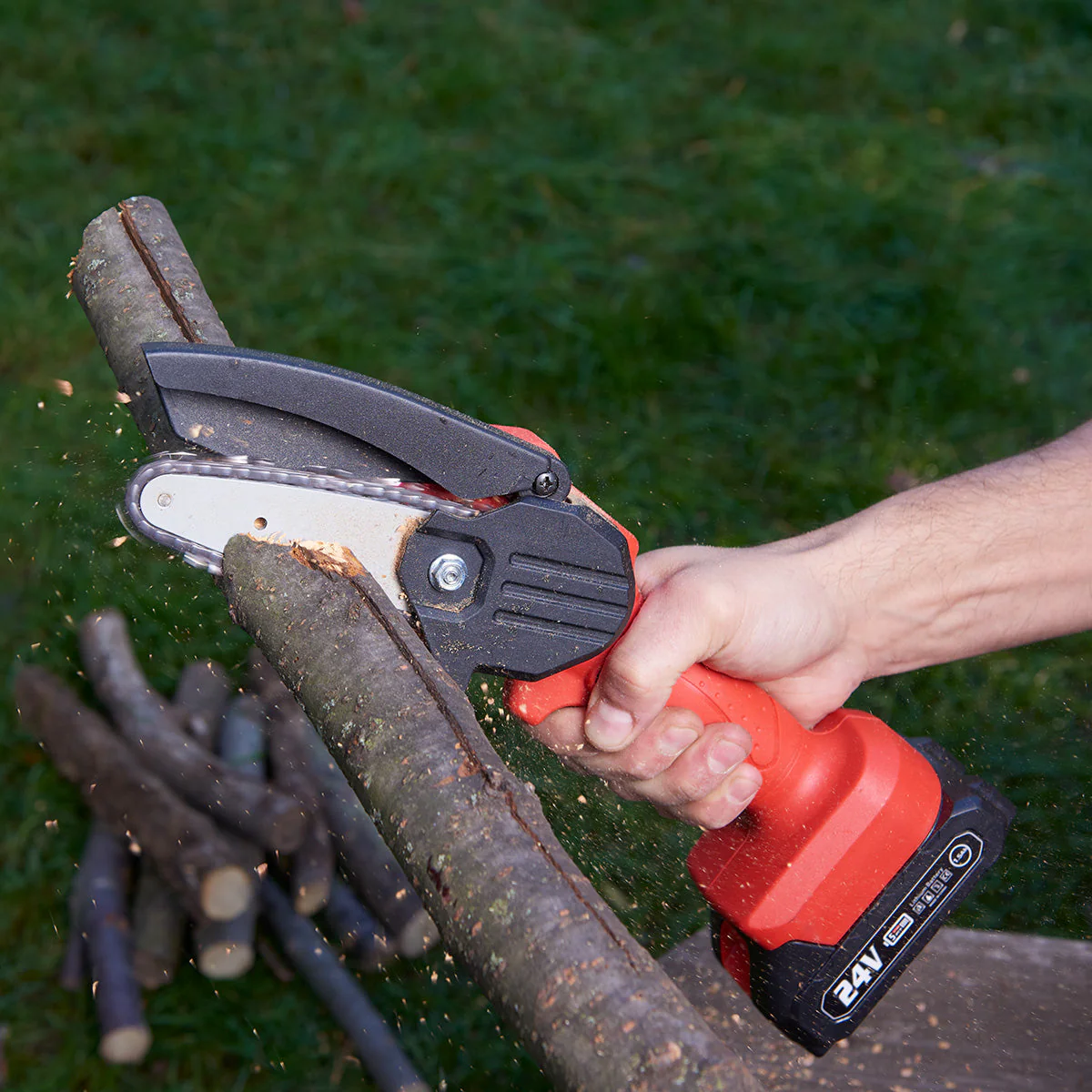 Mini Chainsaw Electric Trimming Tool Garden Cutting Device