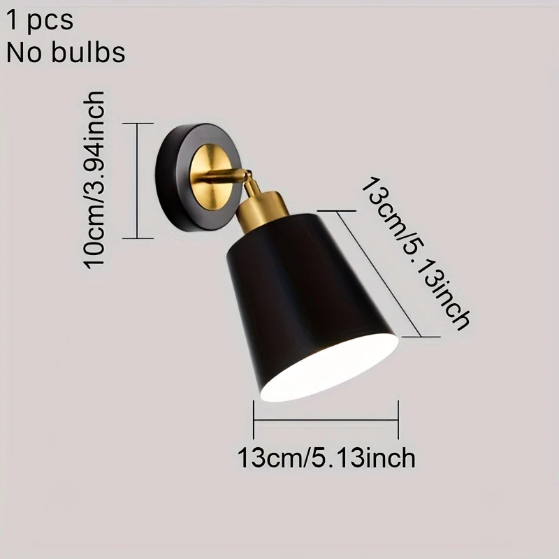 Modern Metal Wall Sconce Light | Adjustable Bedroom & Living Room Lamp