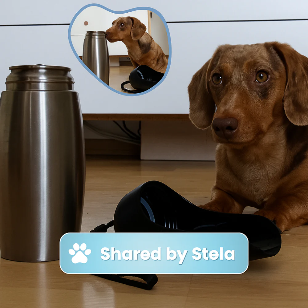 Dog Water Bottle Stainless Steel Travel Drinking Container