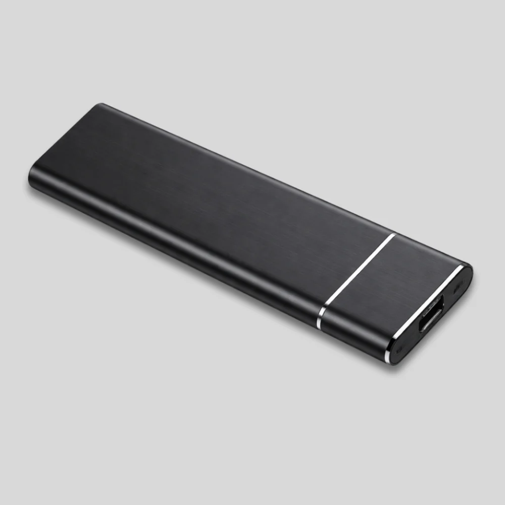 External Hard Drive Aluminum Portable Storage Device