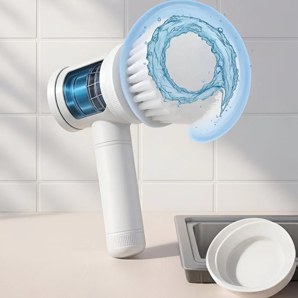 Electric Scrubber Rotary Cleaning Brush Household Tool