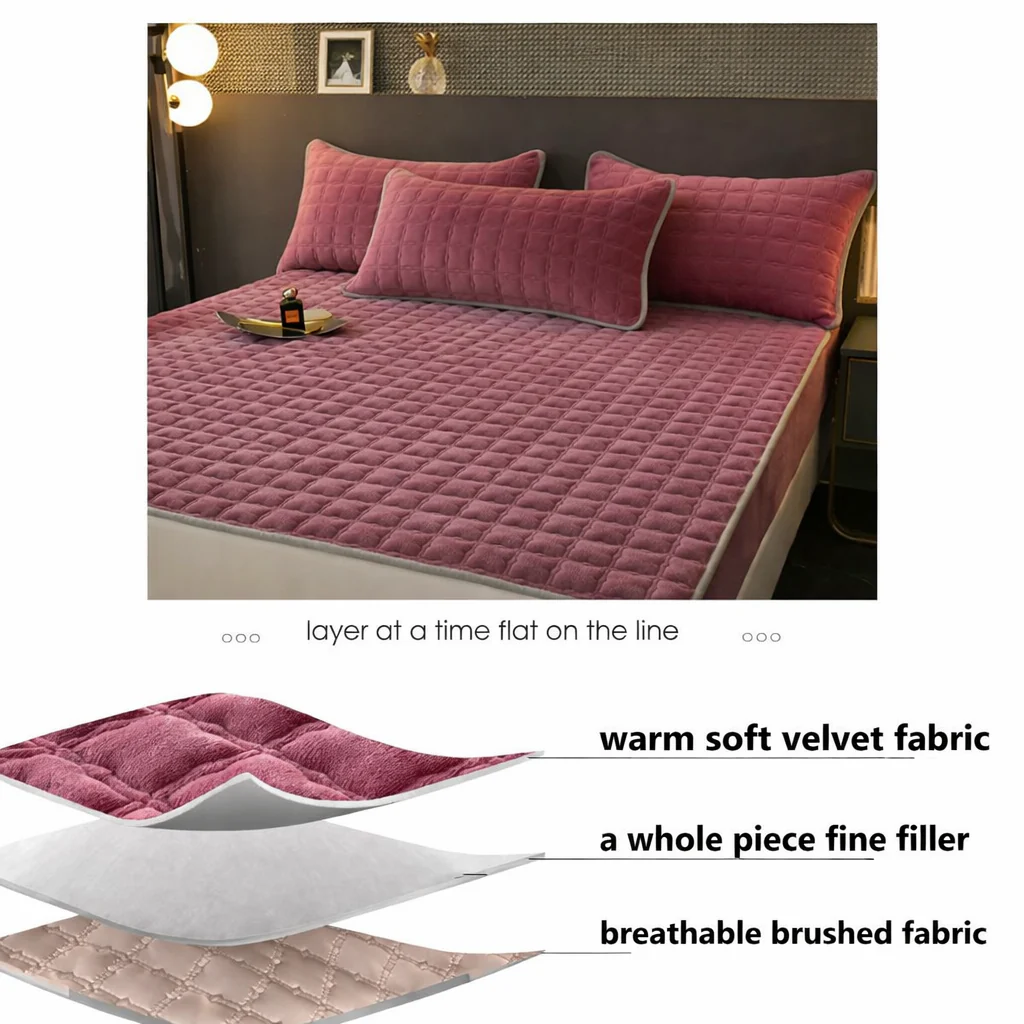 Bed Sheets Fitted Sheet Soft Breathable Mattress Cover