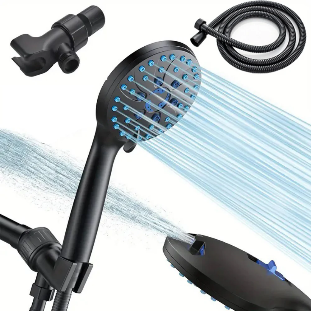 Shower Head Handheld High Pressure Multi Spray Hose Kit