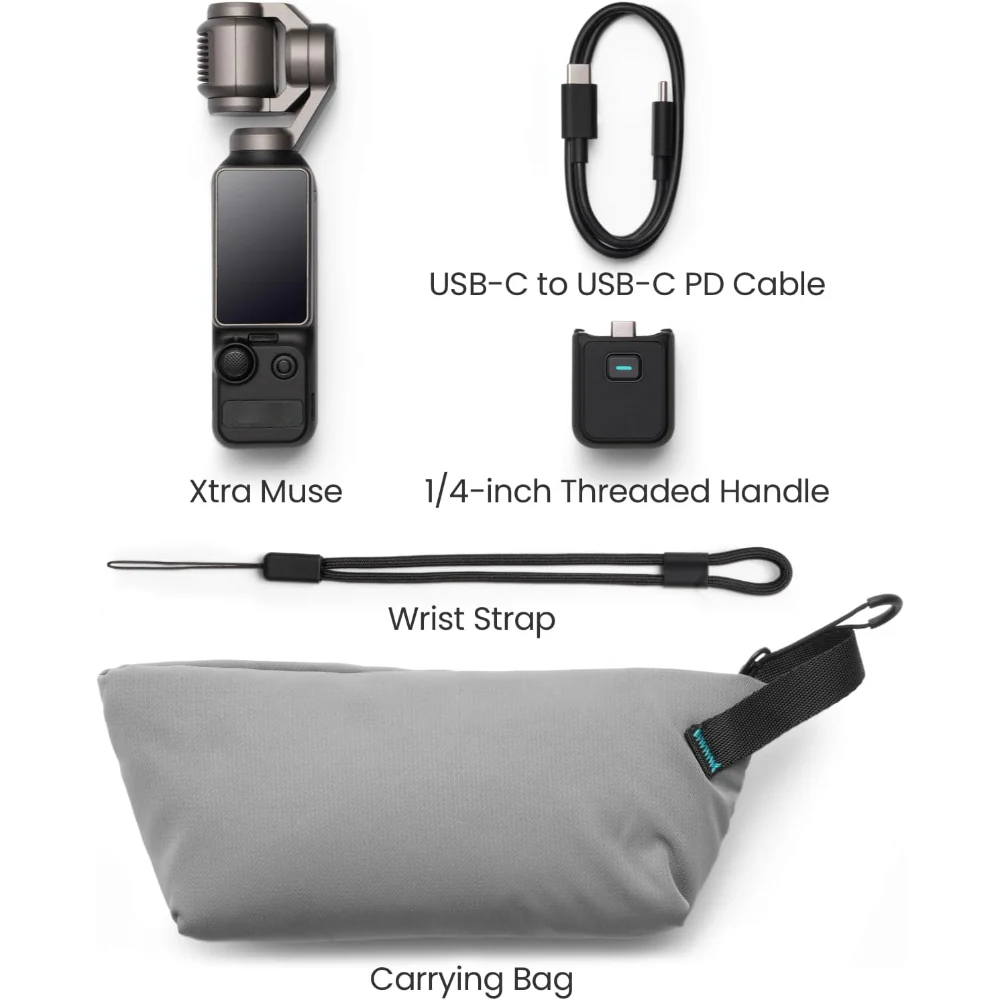 Pocket Camera 4K Gimbal Stabilizer Touch Screen Video Camera