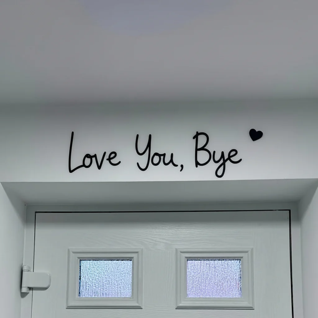 Wall Art Door Frame Vintage Heart Plastic Wall Decoration