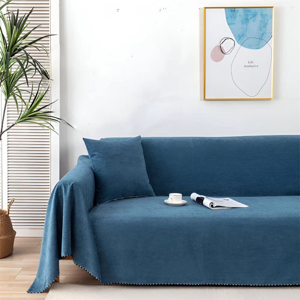 Sofa Cover Blanket Couch Protector Textured Furniture Throw