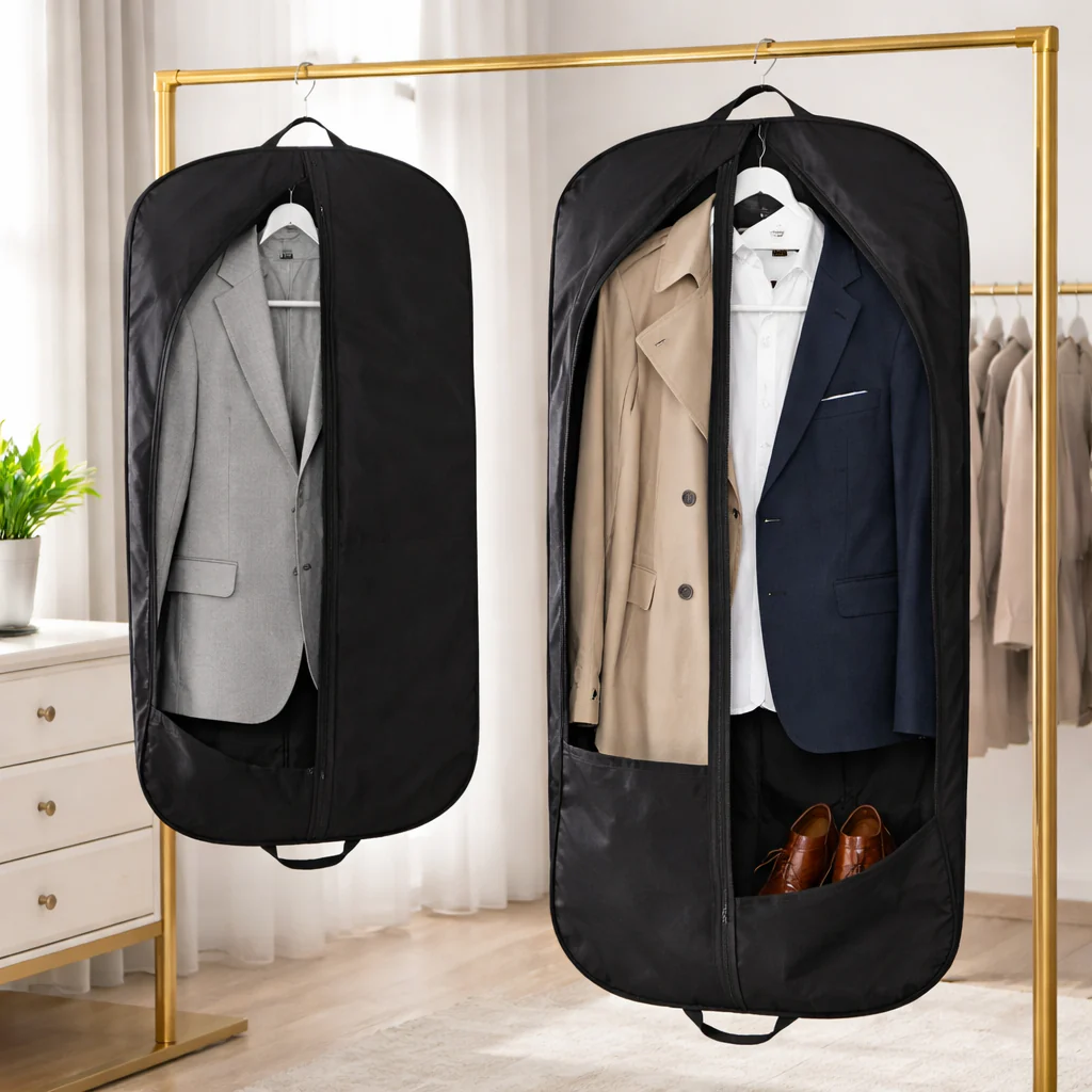 Garment Bag Suit Carrier Gusset Storage Travel Organizer Case