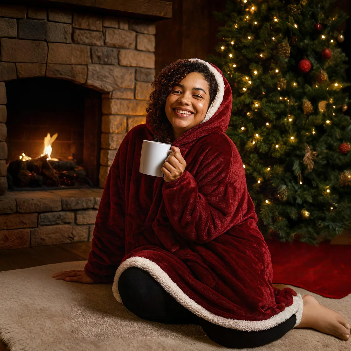 Women Blanket Hoodie Wearable Oversized Loungewear