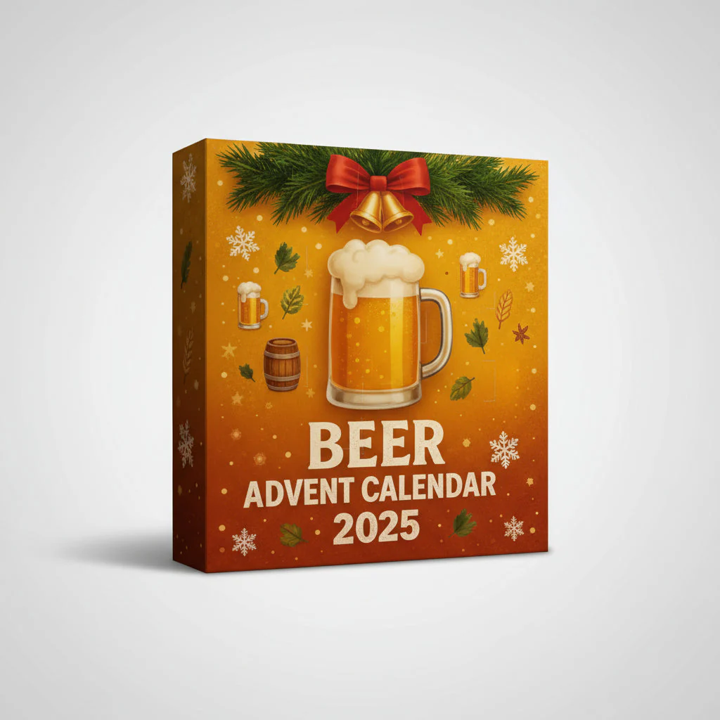 Advent Calendar Beer Style Mini Bottle Ornament Holiday Set