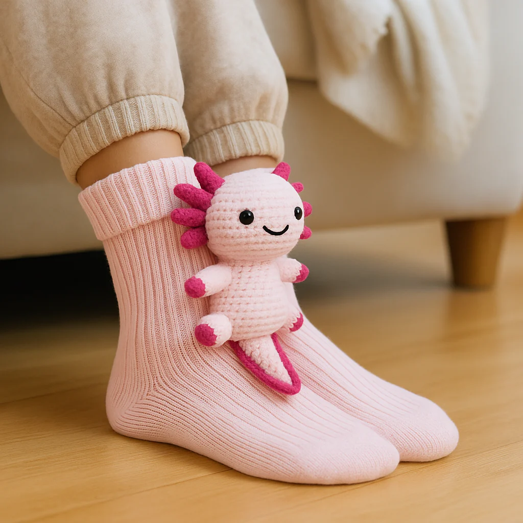 Socks Winter Plush Animal Slipper Style Footwear