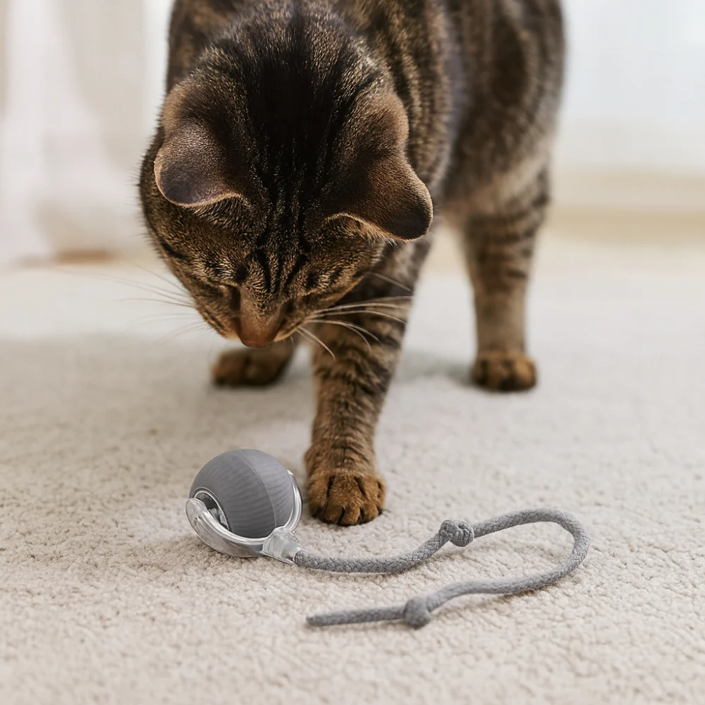 Cat Toy Interactive Chase Ball Motion Design