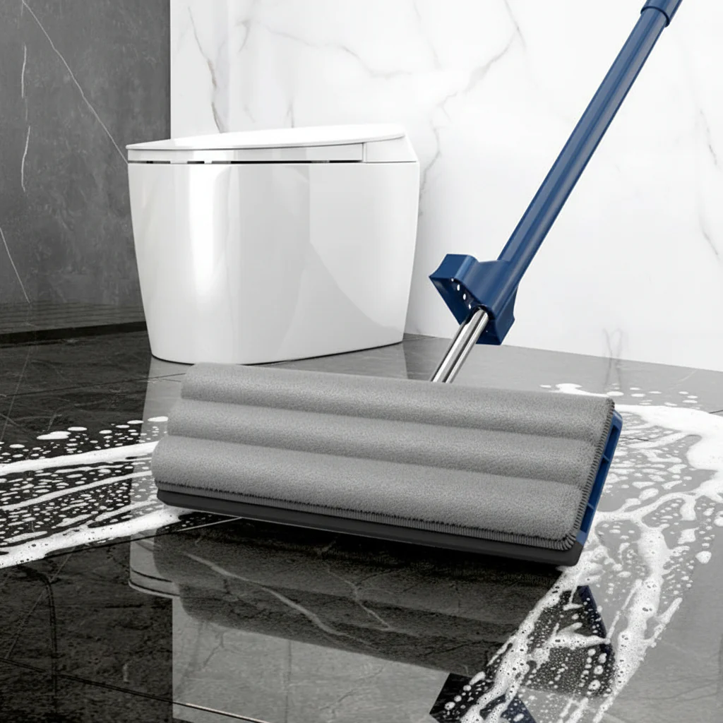 Floor Mop Flat Microfiber Spray Mop Long Handle Cleaning System