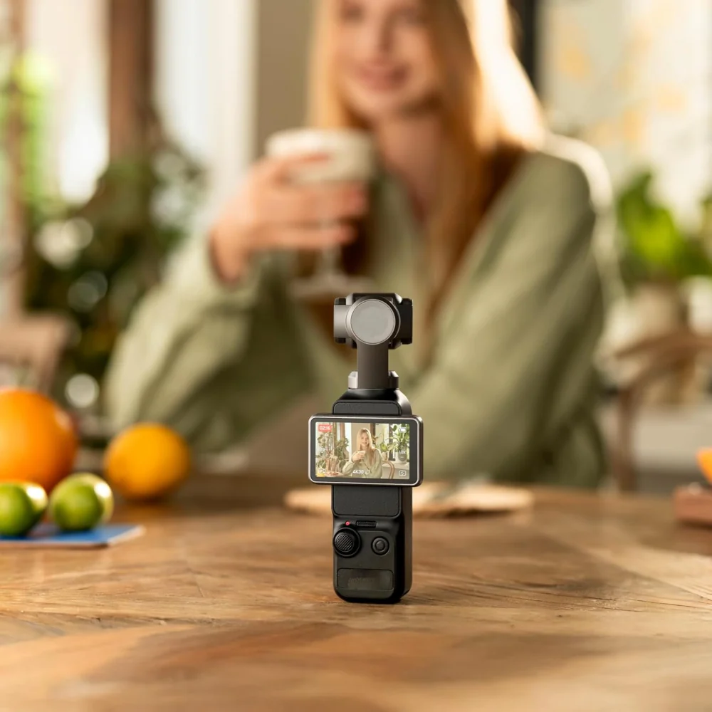 Pocket Camera 4K Gimbal Stabilizer Touch Screen Video Camera
