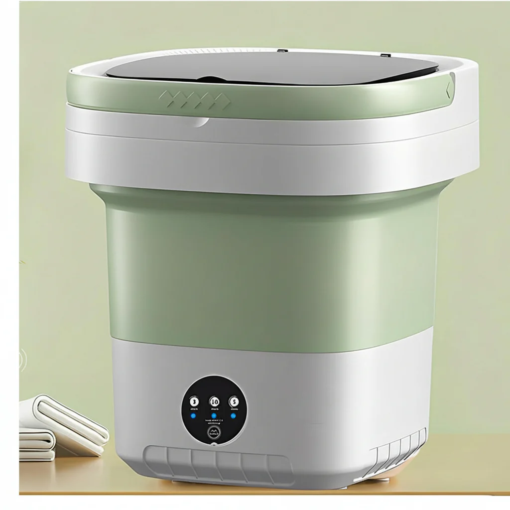 Portable Washing Machine Foldable Mini Washer Small Load Laundry