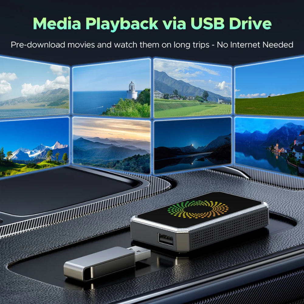 Car Adapter Wireless Media Streaming Auto Display Box