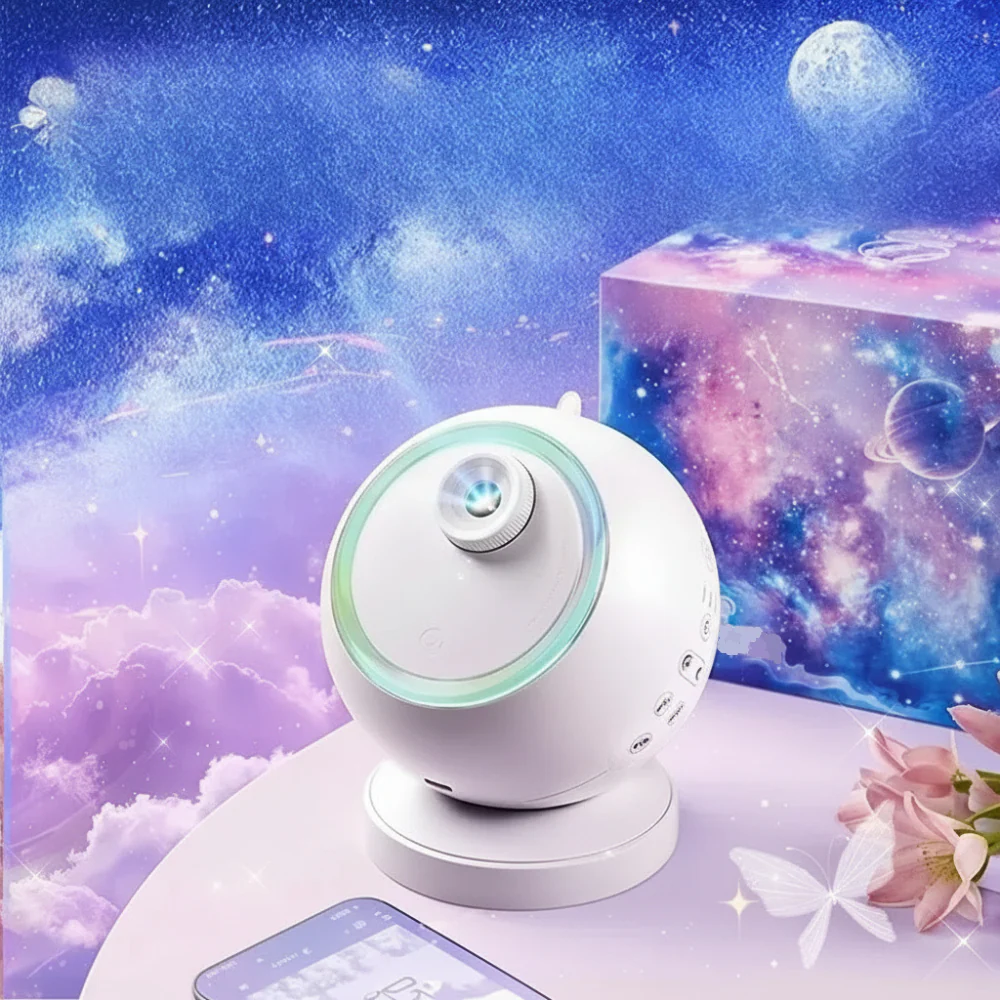 Star Projector Bluetooth Galaxy Night Light Rotating LED Lamp