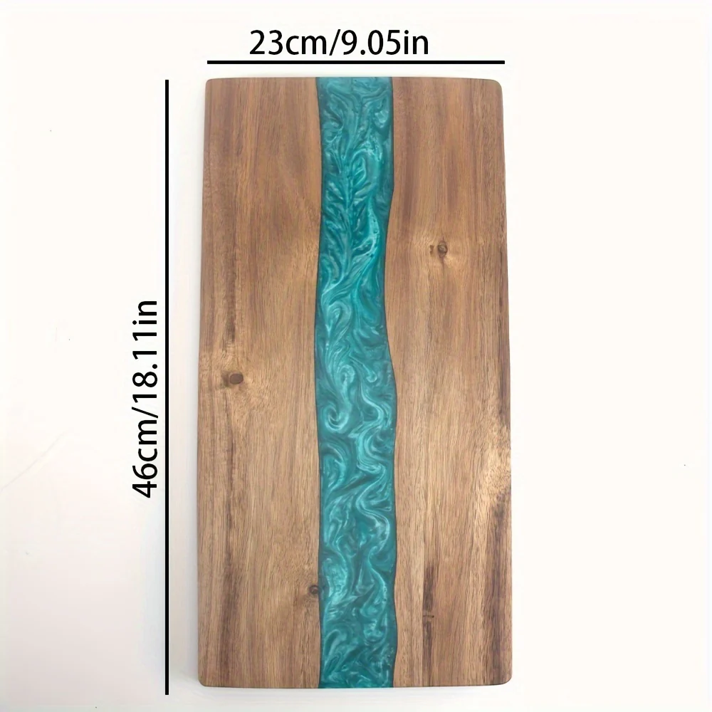 Resin River Cutting Board | Acacia Wood Charcuterie & Cheese Board