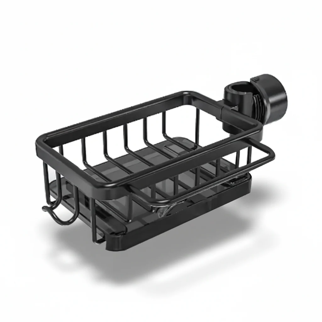 Kitchen Sink Organizer Aluminum Storage Basket Fast Drain Design