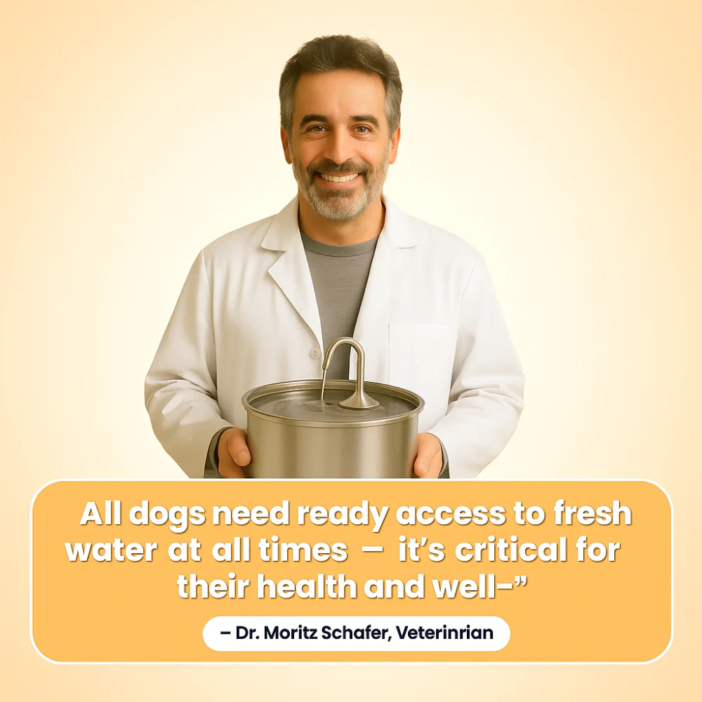 Pet Water Fountain Stainless Steel Automatic Drinking Bowl